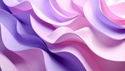 Fototapeta premium Abstract wavy folds of pastel colors