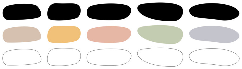 ASSORTIMENT DE FORMES ABSTRAITES ARRONDIES