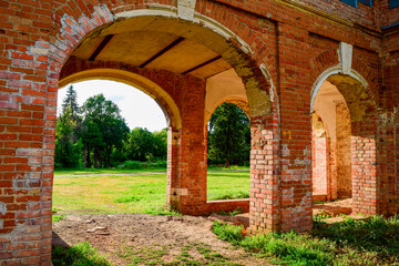 Fototapeta premium Brick archway in an old manor house