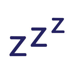 Vector art of sleep symbol with three zs