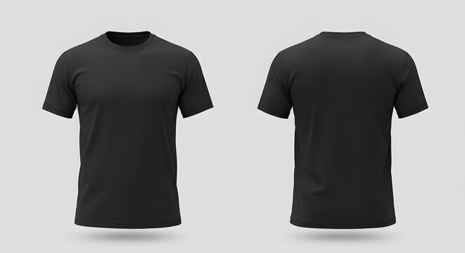 Blank dark gray t shirt mockup