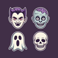 Monster head icons