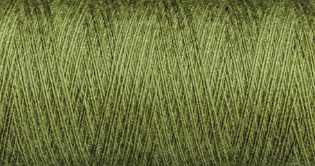 Green Thread Texture with Weave for Creative Craft Projects