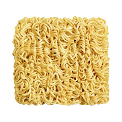 Raw Instant Noodles Isolated, Dry Ramen Noodle, Uncooked Korea Vermicelli, Fast Chinese Pasta, Raw Asian Instant Noodles