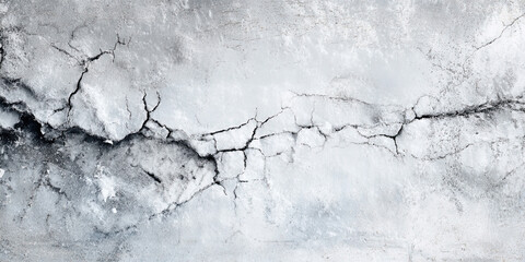 Obraz premium Cracked icy surface texture with frost details on transparent background