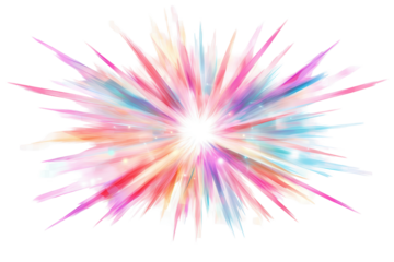 Colorful energy burst overlay with vibrant hues and dynamic shapes, creating an abstract visual experience for creative projects and designs