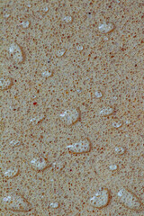 Water Drops on Porous Stone Surface