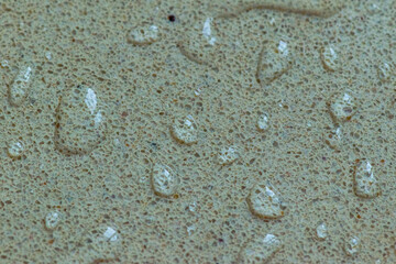 Water Drops on Porous Stone Surface