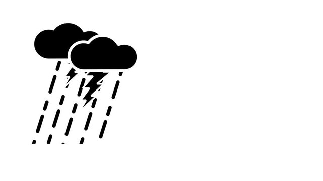 Heavy rain pours over a cityscape, symbolizing cleansing, renewal, and the uncontrollable power of nature&rsquo;s changing moods