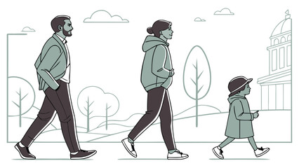 People in Different Poses Including Standing, Walking, Sitting, and Talking Outlined, Symbol for architecture and landscape drawing, Simple People line cad art