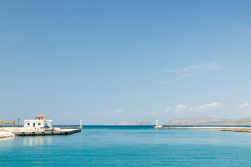 Greece, Isthmia, Corinth Canal, Gulf of Corinth, Harbour