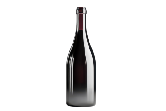 Futuristic metallic wine bottle mockup showcasing sleek design and innovative features for modern beverage presentations and branding opportunities