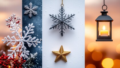 Holiday Symbol Abstract Montage