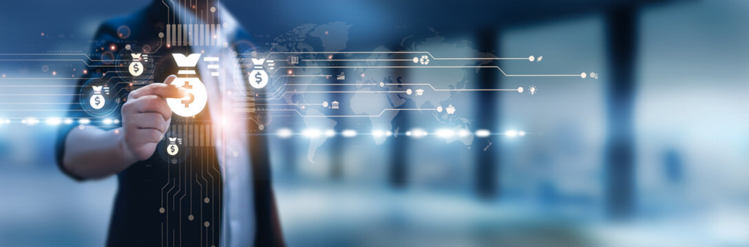 Businessman hand hold budget, financial planning, expense control, cost optimization, resource allocation, revenue management, capital investment, savings strategy, profit planning.