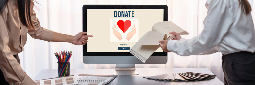 Online donation platform offer brisk money sending system for people to transfer on the internet