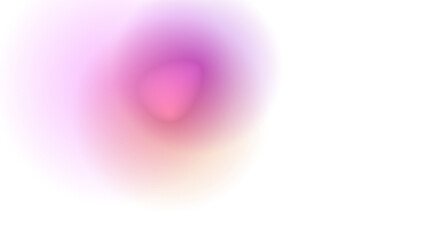 Abstract glowing orb with pink purple hues and subtle textural details in darkness isolated on transparent background