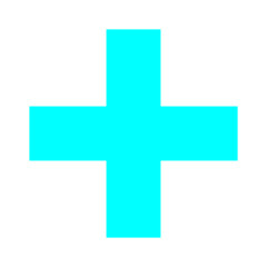 Blue Plus Icon. Blue Cross Sign, Plus Symbol Medical Logo.