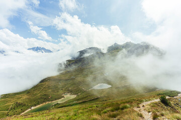 Paysages de montagne à Veysonnaz, Suisse
