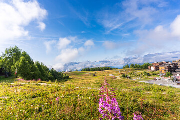 Obraz premium Paysages de montagne à Veysonnaz, Suisse