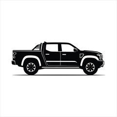 Fototapeta premium Truck silhouette showcasing its rugged design