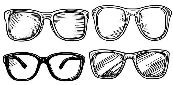 Doodle cartoon sunglasses, made from plastic or metal, are a type of fashionable eyeglass that provides sun protection and comes in a range of colorful designs