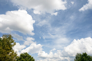 blue sky with clouds