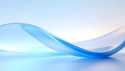Abstract Glass Wave Background