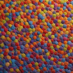 A Colorful Texture Delight: A close-up view reveals a captivating and vibrant textured surface composed of colorful, raised dots.
