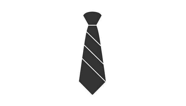Simple black tie icon