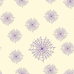 Magic seamless pattern with constellations, sun, moon, magic eyes, clouds and stars. Mystical esoteric background for design