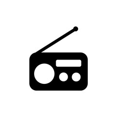 Black radio icon