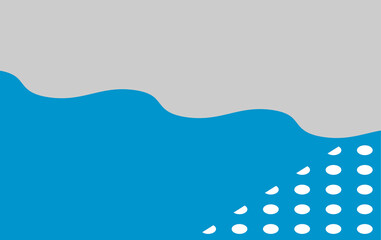 abstract blue background with waves, Abstract Minimalist Wavy Blue and Gray Corner