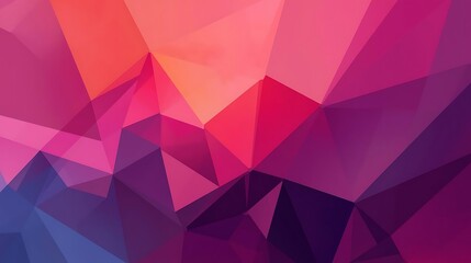 Obraz premium Vibrant Geometric Abstract Digital Art With Jagged Edges And Color Gradients