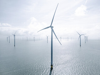 Offshore Wind Farm Under Serene Skies