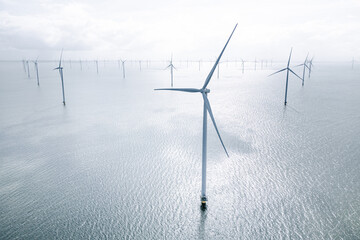 Offshore Wind Farm Under Serene Skies
