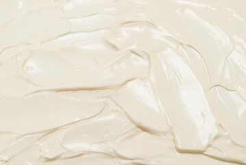 White whipped cream texture.