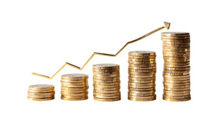 Gold Coins and Young Plants Depicting Sustainable Wealth and Economic Growth