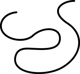 Continuous ripple line with soft undulations and organic flow.