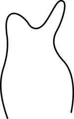 Graceful freeform stroke with gentle flowing curves and smooth organic motion.