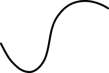 Obraz premium Flowing wave stroke with smooth, refined curves and a rhythmic motion.