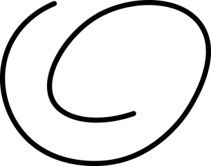 Abstract wavy line with gentle, rolling wave-like strokes, creating an organic and freeform motion.