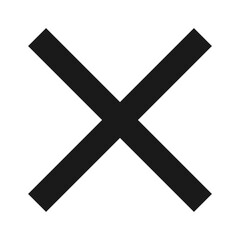 Obraz premium Black cross sign. Black cross mark icon.