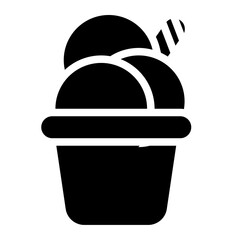 ice cream icon for illustration