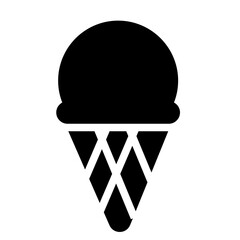 ice cream cone icon for illustration