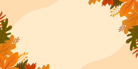 Autumn Flyers and Thanksgiving Flyers with Maple Leaves Design