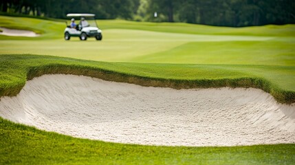 Golf Bunker and Cart A Day on the Green, Golf , Leisure