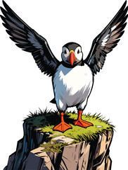 close-up-seagull-flying-against-sky illustration