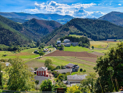 Arbon village belongs to Villayon municipality, Asturias, Spain