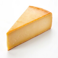cheese slice isolated on white background