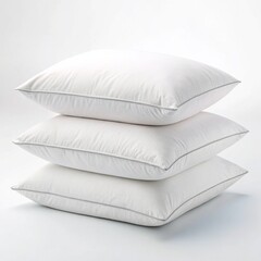 Stack of white pillows mockup